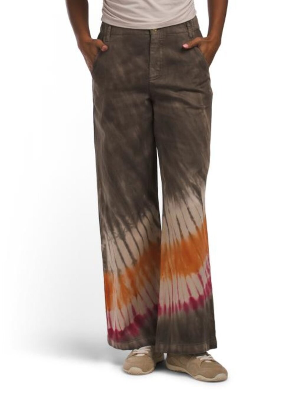 YOUNG FABULOUS & BROKE Ryker Tie Dye Pants With Button